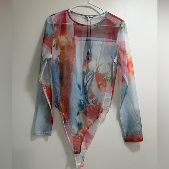 Abstract Mesh Bodysuit - Picture 6 of 6